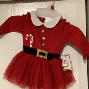 Christmas dress baby size 9-12 babies rus